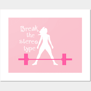 fitness girl, gym girl, fitness, weightlifting girl Posters and Art